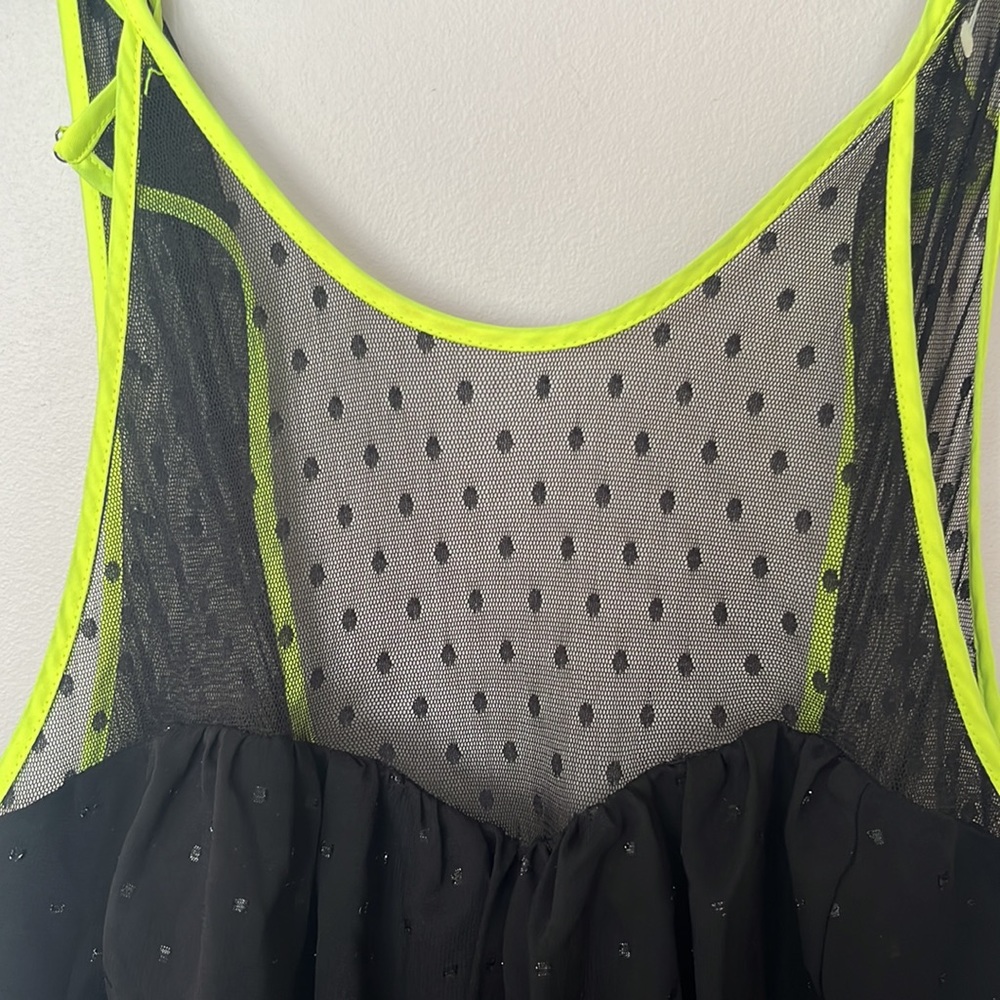 Princess by Vera Wang Black Dots Neon Trim Dress size 7 - Picture 7 of 14